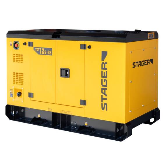 Stager YDY12S-S3 Generator insonorizat dual 12kVA, 16A, 1500rpm, trifazat, diesel - 6- Roveli