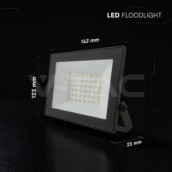 REFLECTOR LED SMD 30W 6500K IP65 - NEGRU - 5- Roveli