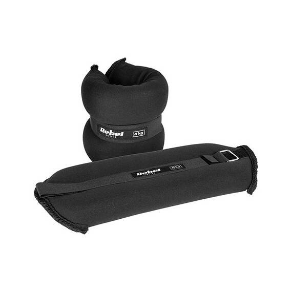 SET 2 GREUTATI INCHEIETURA 2X4KG REBEL ACTIVE - - Roveli