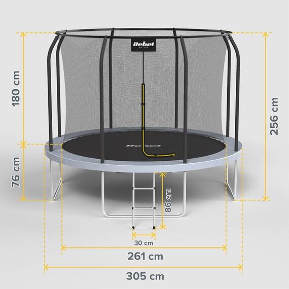 TRAMBULINA 10FT 305CM REBEL ACTIVE - 6- Roveli