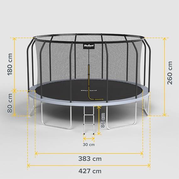 TRAMBULINA 14FT 427CM REBEL ACTIVE - 6- Roveli