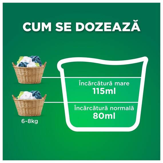 Detergent de rufe lichid Ariel Mountain Spring, 4.5 l, 100 spalari, automat, universal, indeparteaza petele dificile si mirosurile neplacute, formula mai concentrata, eficient la temperaturi scazute, in cicluri scurte - 3- Roveli