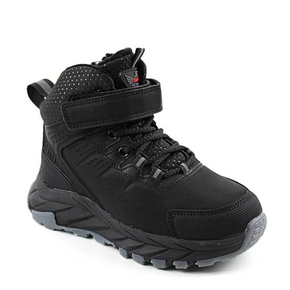 Ghete sport , imblanite , pentru copii , cu talpa groasa C40360-BLACK, Culoare (12): Negru, Marime (12): 32 - - Roveli