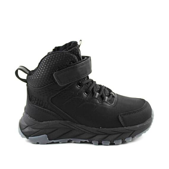 Ghete sport , imblanite , pentru copii , cu talpa groasa C40360-BLACK, Culoare (12): Negru, Marime (12): 37 - 3- Roveli