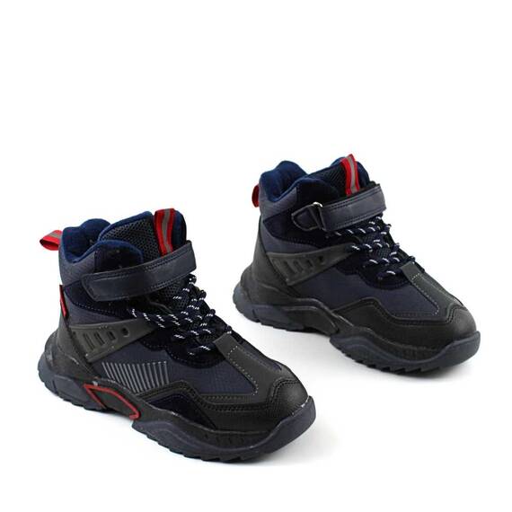 Ghete sport , imblanite , pentru copii , cu talpa groasa C40115-1-BLUE, Culoare (12): Bleumarin, Marime (12): 35 - 2- Roveli