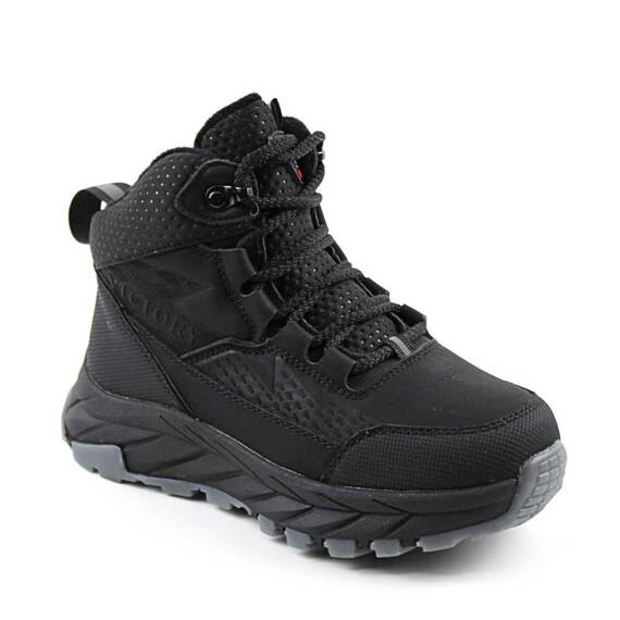 Ghete sport , imblanite , pentru copii , cu talpa groasa C40357-BLACK, Culoare (12): Negru, Marime (12): 32 - - Roveli