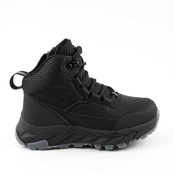 Ghete sport , imblanite , pentru copii , cu talpa groasa C40357-BLACK, Culoare (12): Negru, Marime (12): 32 - 3- Roveli