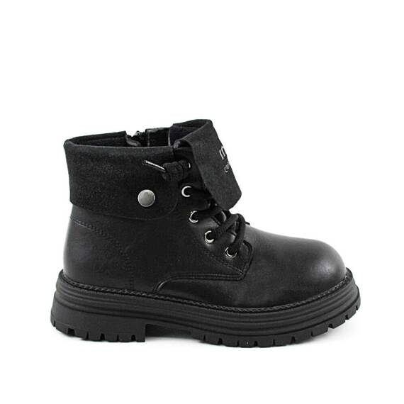Bocanci copii , imblaniti , cu talpa groasa C31076-BLACK, Culoare (12): Negru, Marime (12): 32 - 3- Roveli