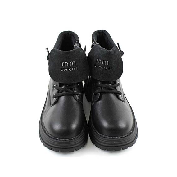 Bocanci copii , imblaniti , cu talpa groasa C31076-BLACK, Culoare (12): Negru, Marime (12): 33 - 4- Roveli