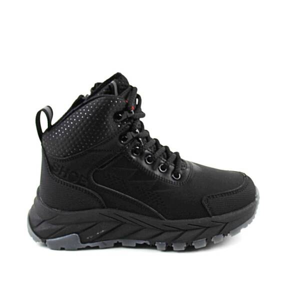 Ghete sport , imblanite , pentru copii , cu talpa groasa C40358-BLACK, Culoare (12): Negru, Marime (12): 32 - 3- Roveli