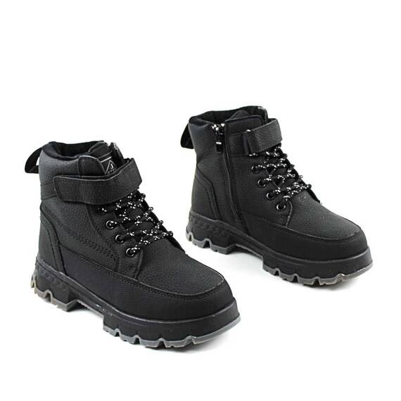 Bocanci impermeabili pentru copii , cu talpa antiaderenta C40319-BLACK, Culoare (12): Negru, Marime (12): 36 - 2- Roveli