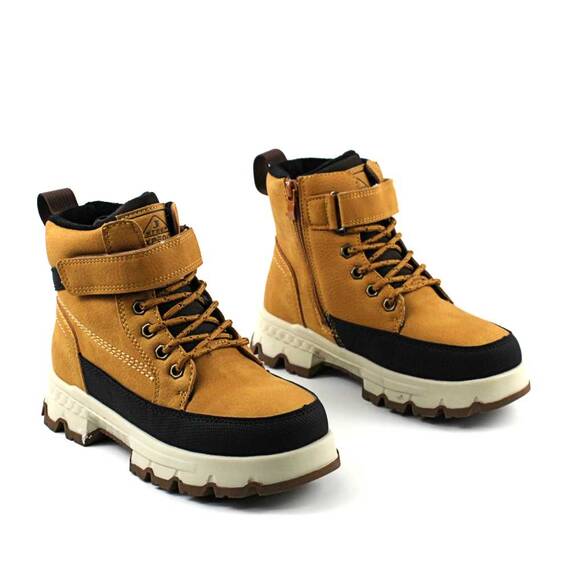 Bocanci impermeabili pentru copii , cu talpa antiaderenta C40319-3-KAKI, Culoare (12): Camel, Marime (12): 36 - 2- Roveli