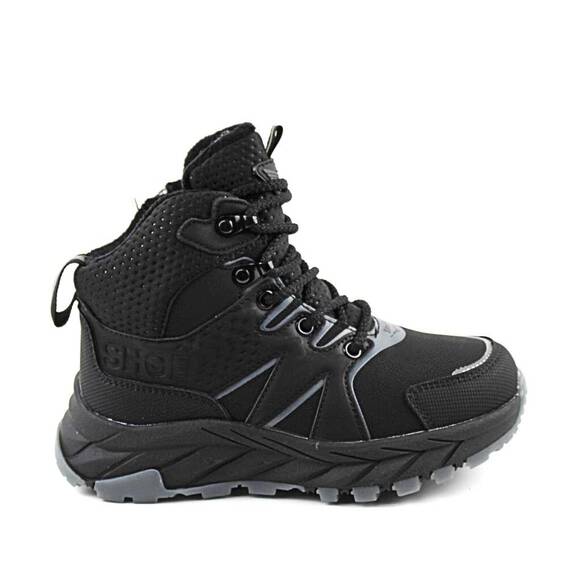 Ghete sport , imblanite , pentru copii , cu talpa groasa C40359-BLACK, Culoare (12): NEGRU/GRI, Marime (12): 36 - 3- Roveli