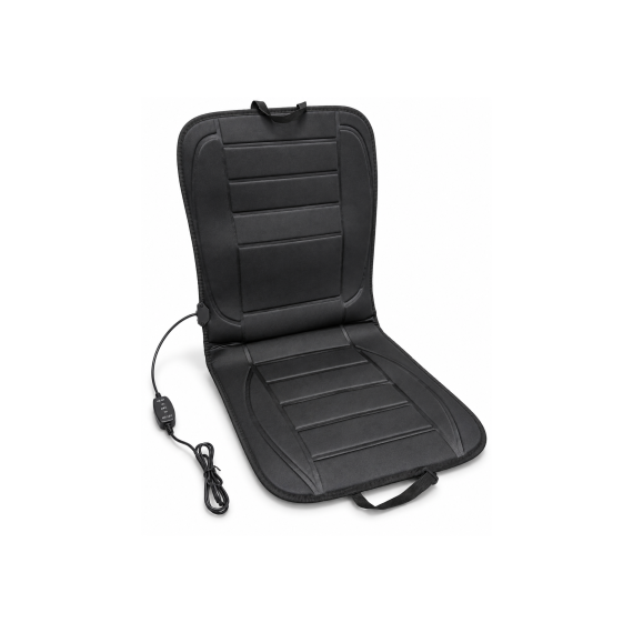 Husa auto scaun cu incalzire electrica 12V 20-45W 97x47 cm neagra  Cod: RAZ002 - - Roveli