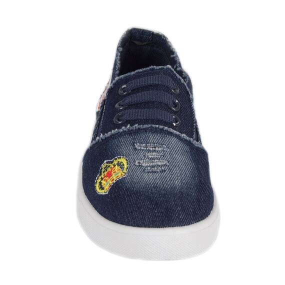 Espadrile dama din denim decorate cu siret 3035-N, Culoare (12): Albastru, Marime (12): 40 - 3- Roveli