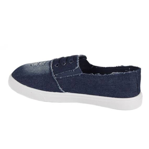 Espadrile dama din denim decorate cu siret 3035-N, Culoare (12): Albastru, Marime (12): 40 - 2- Roveli