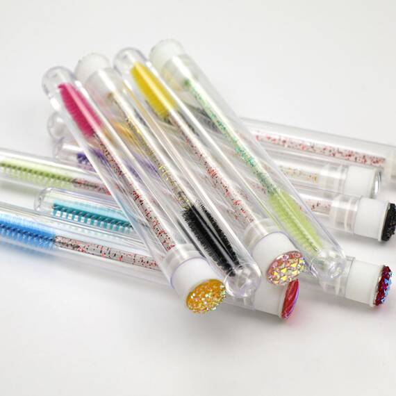 Set 10 periute mascara pentru gene cu sclipici - - Roveli