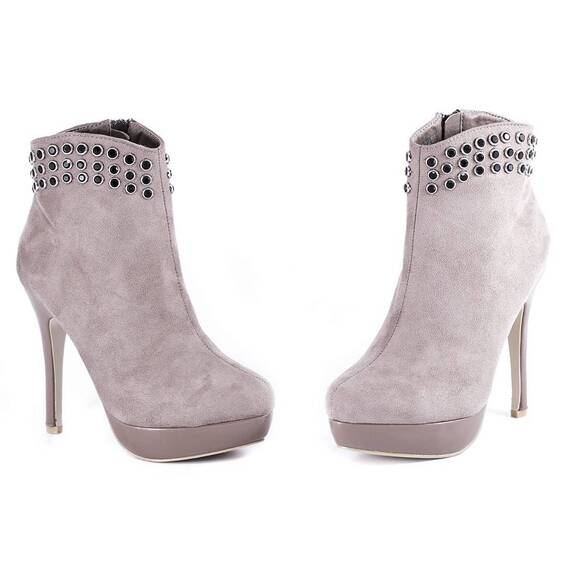 Botine taupe cu platforma 92251TS, Culoare (12): Taupe, Marime (12): 39 - 3- Roveli