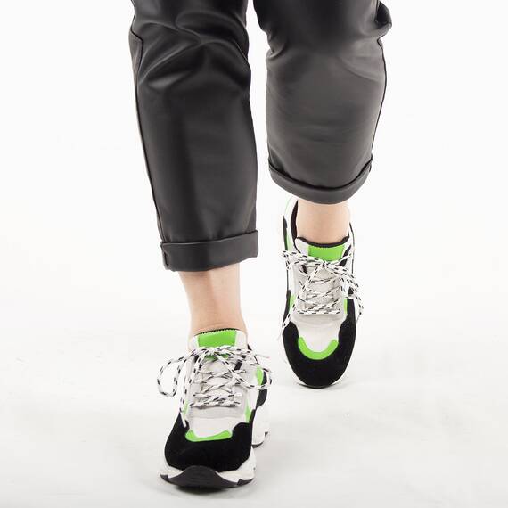 Pantofi dama sport verzi B8134-G/Y, Culoare (12): Verde, Marime (12): 40 - 2- Roveli