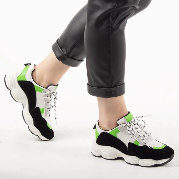 Pantofi dama sport verzi B8134-G/Y, Culoare (12): Verde, Marime (12): 40 - 3- Roveli