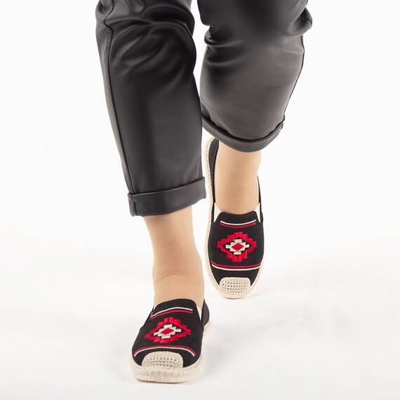 Espadrile negre de dama A-18N, Culoare (12): Negru, Marime (12): 36 - 2- Roveli