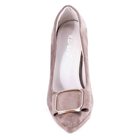 Pantofi kaki cu platforma KV62-29E, Culoare (12): Kaki, Marime (12): 40 - 4- Roveli