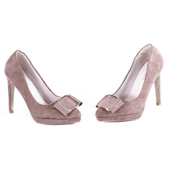 Pantofi kaki cu platforma KV62-29E, Culoare (12): Kaki, Marime (12): 40 - 3- Roveli