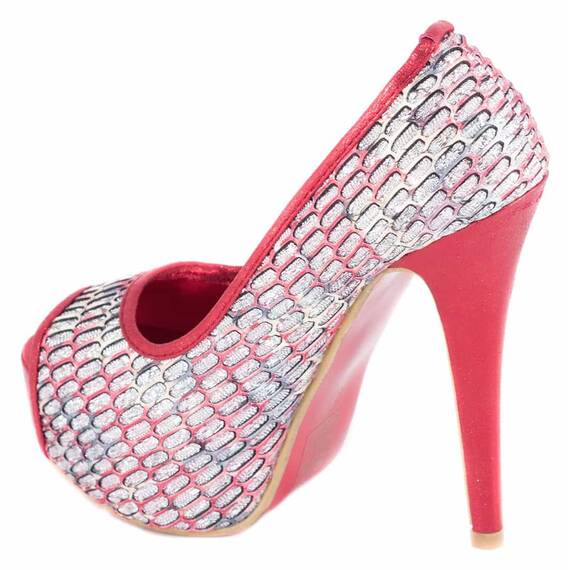 Pantofi rosii cu platforma 271-5R, Culoare (12): Rosu, Marime (12): 36 - 2- Roveli