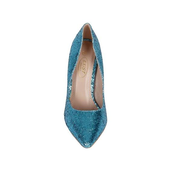 Pantofi dama albastri eleganti cu glitter 1524-2-B, Culoare (12): Bleu, Marime (12): 36 - 3- Roveli