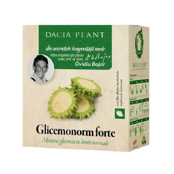 Ceai Glicemonorm Forte 50 g Dacia Plant - - Roveli