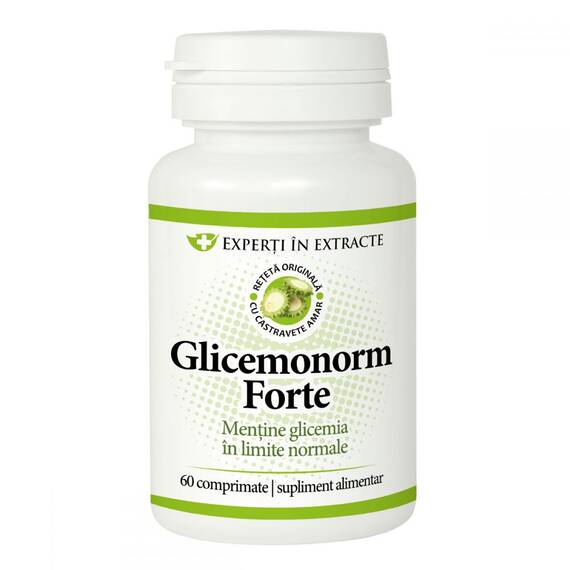 Glicemonorm Forte 60 comprimate Dacia Plant - - Roveli