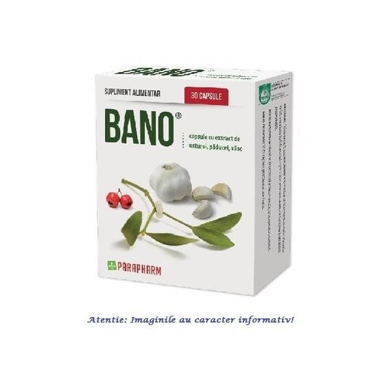Bano cu Usturoi, Paducel, Vasc 30 capsule Parapharm - - Roveli