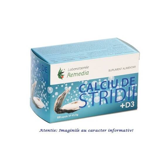 Calciu de Stridii 60 capsule Laboratoarele Remedia - - Roveli