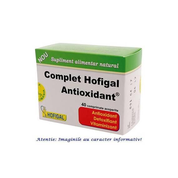Complet Antioxidant 40 comprimate Hofigal - - Roveli