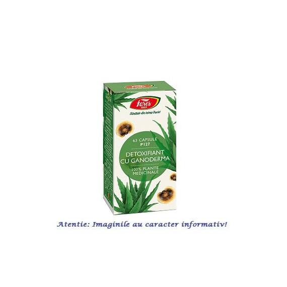 Detoxifiant cu Ganoderma 60 capsule Fares - - Roveli