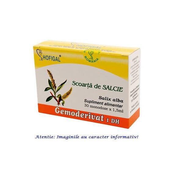 Gemoderivat Scoarta de Salcie 30 monodoze Hofigal - - Roveli