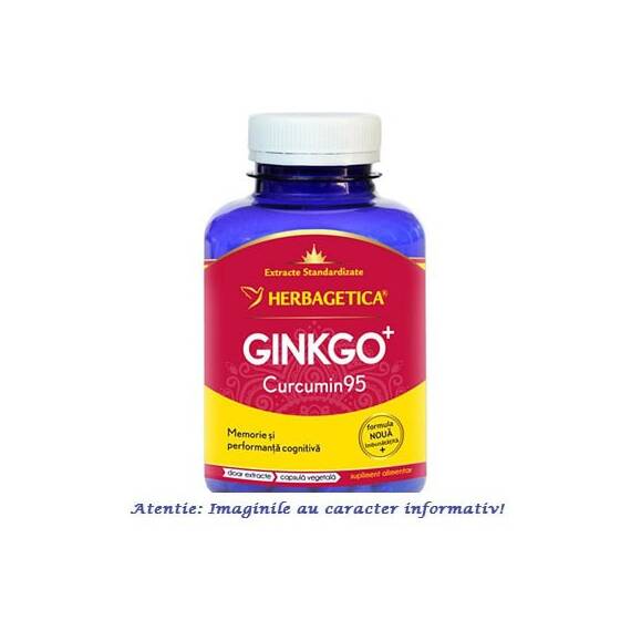 Ginkgo Curcumin 95 120 capsule Herbagetica - - Roveli