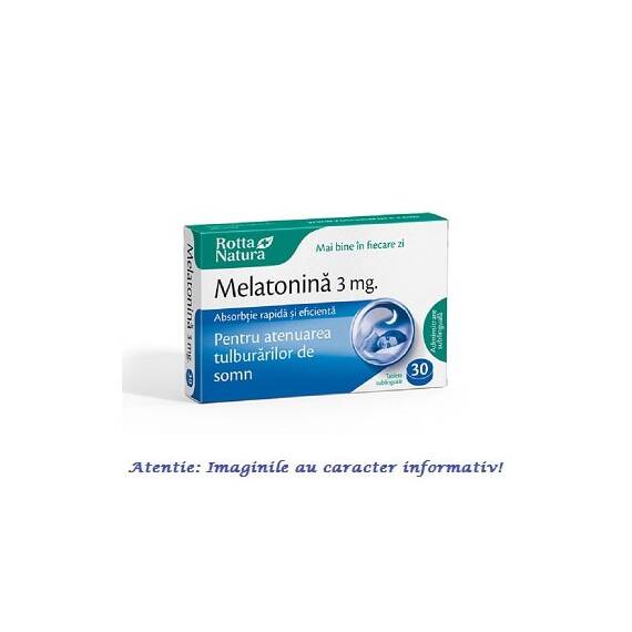 Melatonina 3 mg 30 tablete Rotta Natura - - Roveli