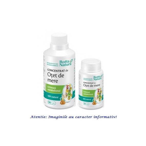 Otet de Mere Concentrat Pachet 90 capsule + 30 capsule Rotta Natura - - Roveli
