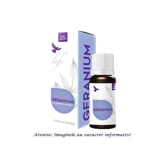 Ulei Esential Integral de Geranium 10 ml Bionovativ Life - - Roveli
