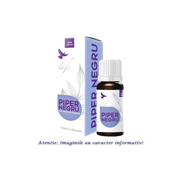 Ulei Esential Integral de Piper Negru 10 ml Bionovativ Life - - Roveli