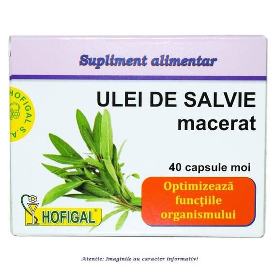 Ulei de Salvie 40 capsule Hofigal - - Roveli