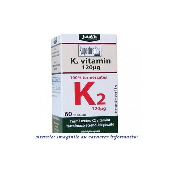 Vitamina K2 120 µg 60 tablete JutaVit - - Roveli