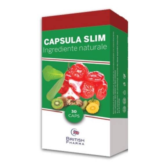 Capsula de Slabit Slim 30 capsule British Pharma Canadian Farmaceuticals - - Roveli