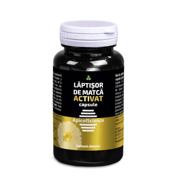 Laptisor de Matca Activat 60 capsule Apicol Science - - Roveli