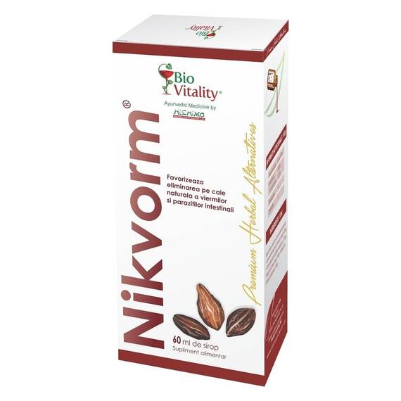 Nikvorm Sirop 60 ml Bio Vitality - - Roveli