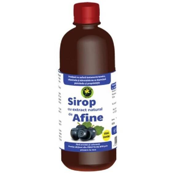 Sirop de Afine Fara Zahar Hipocaloric 500 ml Hypericum - - Roveli