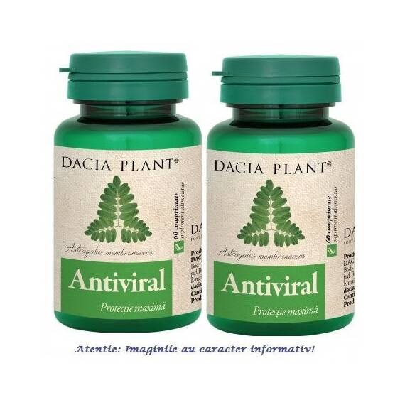 Antiviral Pachet 2 cutii cu 60 comprimate Dacia Plant - - Roveli