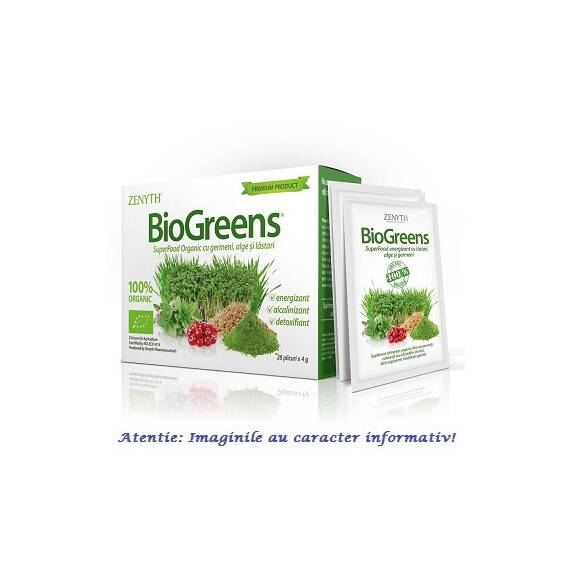 BioGreens cu Germeni, Alge si Lastari 28 plicuri Zenyth - - Roveli