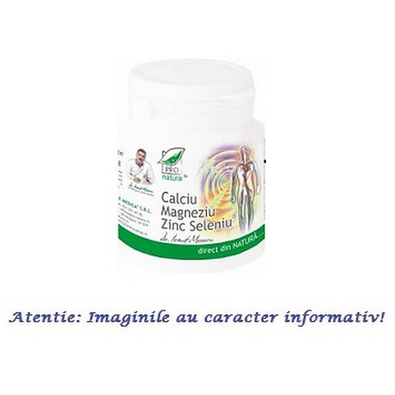 Calciu, Magneziu, Zinc și Seleniu 150 comprimate Pro Natura - - Roveli